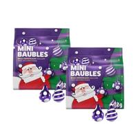 Amamitrade Thank you Sticker Made For Cadburys Milk Chocolate Tree Decorations Baubles 72g (Pack of 2) - Xmas Stocking Filler Kids Adults - Vegetarian