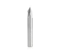 Amana Tool - 45624 Solid Carbide V-Groove 60 Deg x 1/4 Dia x 31/64 x 1/4" Shank