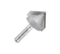 Amana Tool - 45722 Carbide Tipped V-Groove 90 Degree x 1" Diameter x 3/4 x 1/4 Shank