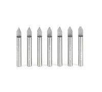 Amana Tool - 45769 7Piece Solid Carbide 60 Deg Engraving 1/4" Shank x 2" Long Rou