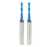 Amana Tool 46225-K-2 2-Pack SC Spektra Extreme Tool Life Coated Spiral Plunge 1/8 Dia x 13/16 CH x 1/4 SHK 2-1/2 Inch Long Down-Cut Router Bits