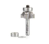 Amana Tool 49544 Carbide Tipped 4 Flute Corner Rounding/Beading 1/8 R x 7/8 D x 7/16 CH x 1/4 Inch SHK w/Lower Ball Bearing Router Bit