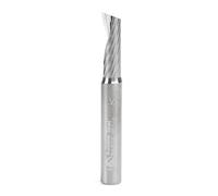 Amana Tool 51377 SC Spiral O Single Flute, Aluminum Cutting 1/4 D x 3/4 CH x 1/4 SHK x 2 Inch Long Up-Cut Router Bit with Mirror Finish