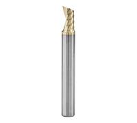 Amana Tool 51479-Z SC Spiral O Single Flute ZrN Coated Aluminum Cutting 1/4 D x 3/8 CH x 1/4 SHK x 2 Inch Long Up-Cut Router Bit withMirror Finish