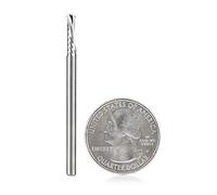 Amana Tool - 51510 Solid Carbide CNC Spiral 'O' Flute, Plastic Cutting 1/8 Dia x 1/2 x 1/8