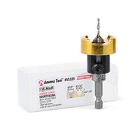 Amana Tool 55225 Carbide Tipped Countersink with No Burning and No Marring Adjustable Depth Stop with No-Thrust BB, 3/8 D x 3/32 Drill D x 1/4 Inch Quick Release Hex SHK