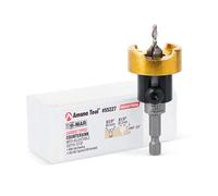 Amana Tool 55227 Carbide Tipped Countersink with No Burning and No Marring Adjustable Depth Stop with No-Thrust BB, 3/8 D x 1/8 Drill D x 1/4 Inch Quick Release Hex SHK