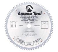 Amana Tool - 612841 Carbide Tipped Solid Surface 12" Dia x 84T Mtc, 0 D, 1" Bore
