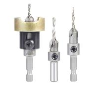 Amana Tool Carbide Tipped Countersink Drill Bit with, Ball Bearing Set, AMS-621, 3-Pc