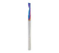 Amana Tool Spektra Coated Solid Carbide CNC Spiral Single O-Flute Router Bit, 51410-K, 1/8 D x 1/2 CH x 1/8 SHK x 2 Inch L Up-Cut with Mirror Finish