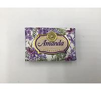 Amanda - Gift Soap Bar For Her Birthday Rose Scent Mum Grandmother Cleanser Lather Present Girl