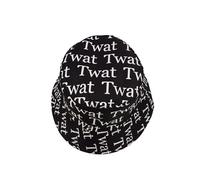 Amanda Jacobs Unisex Bucket Hat, Reversible Pattern Bucket Cap for Men & Women, Twat Print Bucket Hat | Sun Hat | Women Sun hat, Fisherman hat, Hats, Gift for All Black