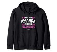Amanda Personalized Gift It's An Amanda Thing Custom Zip Hoodie