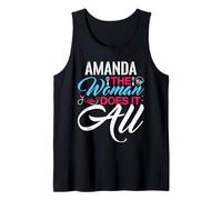 Amanda The Woman Who Does It All T-Shirt Name AMANDAS Tank Top