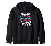 AMANDA The Woman Who Does It All T-Shirt Name AMANDAS Zip Hoodie