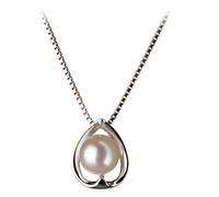 Amanda White 6-7mm AA Quality Japanese Akoya 925 Sterling Silver Cultured Pearl Pendant For Women