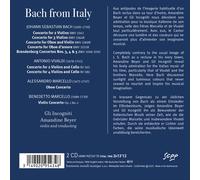 AMANDINE BEYER / GLI INCOGNITI BACH FROM ITALY: THE VIVALDI & MARCELLO INFLUENCE