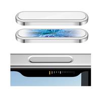 AMANECER 2 Pack Camera Control Button Protector for iPhone 17 Pro/Pro Max, Auto-Alignment Sensitive Slide Capacitive Protective Cover fit Apple Phone Side Click Touch Capture Key, Silver