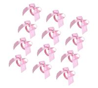 amangul 12 Pack Elegant Striped Bowknot Napkin Rings Satins Fabric Napkin Holder Suitable for Holidays Celebration Use Elegant Table Setting Accessories