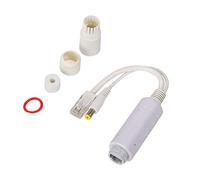 amangul 1Pack Active 48V To 12V Waterproof PoE Splitter Adapter IEEE 802.3af Compliant 10/100Mbps For Camera Voip Phone Power Over Ethernet Splitter