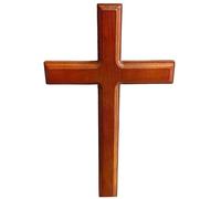 amangul 1PCS Wooden Cross Pendants Meaningful Gift Christian Religious Craft Pendants Gift For Church Prayings