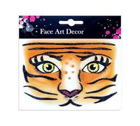 amangul Blingbling Makeup Sticker Face Gems for Festival Raves Outfit for Festival Beautiful Face Sticker Party Crystal(Big Tiger)