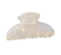 amangul Elegant Acetate Hair Clip Unique Design Hair Accesories for Secure Grip and Stylish Look Suitable for Various Hairstyles(White)