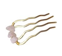 amangul Elegant Crystal Hair Pin Natural Lookings Stones Hair Fork Bridal Hair Accessory for Wedding and Special Occasion(As Shown)