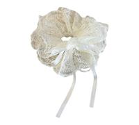 amangul Elegant Hair Scrunchies Lace Ribbon Hair Tie For Low Ponytail Hairstyles For Fashionable Women(As Shown)