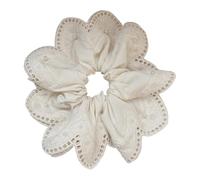 amangul Elegant Lace Scrunchie Hair Tie Soft Fabric Hair Accessory For Women Girls Daily Party Wedding Casual Prom Occasion(As Shown)