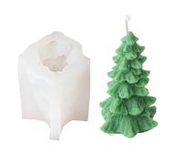 amangul Elegant Silicone Soap Molds Christmas Theme Candle Crafting Moulds Silicone Texture Craft Tool Hand-Making Supplies(Leafy Christmas Tree)