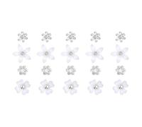 amangul Glinting Crystal Hair Jewelry Queen Headdress Hair Claw for Pageant Proms Bridal Wedding Bridal Wedding Headwear(4 mixed white)