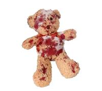 amangul Gothic Injured Small Bear Plush Toy Suitable for Halloween Cosplay Horror Party Decorations Soft PP Cotton Texture Bloody Plush Accessories Bear Wounds