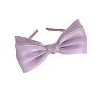 amangul Lace Bowknot Hair Hoop for Women Elegant French Mesh Headband Nonslip Fascinator Hairband for Special Occasion Daily Use(As Shown)