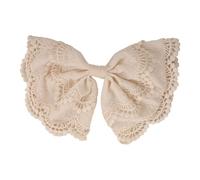 amangul Lace Embroidered Bows Half Up Hair Clip For Women Vintage Styles Spring Clasp Hairpin For Wedding Party Daily Use
