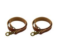 amangul Leather Curtain Tiebacks 2 Pcs, Leather Rod Holder Holdbacks for Living Room Cafe Balcony Drapery for Curtains
