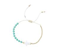 amangul Multicolor Crystal Beaded Crucifix Handmade Bangle Fashion Wrist Jewelry for Beach Outfits Beaded Jewelry for Women