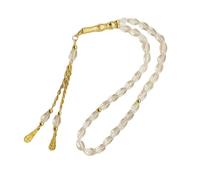 amangul Muslims Beads Tasbih Beads With Gold Tassels For Meditation Ceremony And Spiritual Practices Use(As Shown)