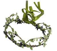 amangul Nature Aesthetic Bridal Hairbands Photo Props Braided Headbands Party Headpiece Leaves Headbands for Music Festivals