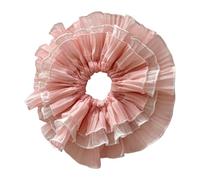 amangul Oversized Lace Scrunchies Hair Bun Scrunchy Lady Hair Styling Flower Accessories(As Shown)
