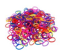 amangul Pack of 1000 Elastic Hair Rope Soft Ponytail Holder Rubber Hair Scrunchie Hair Styling Tool for Girls Infants(Pearl color)