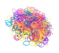 amangul Pack of 1000 Elastic Hair Rope Soft Ponytail Holder Rubber Hair Scrunchie Hair Styling Tool for Girls Infants(Jelly color)