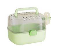 amangul Portable Pet Cage with Escape Proof Mechanism Ventilation Holes Removable Component Integrated Feeders Small Pet Carriers