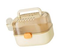 amangul Portable Pet Cage with Escape Proof Mechanism Ventilation Holes Removable Component Integrated Feeders Small Pet Carriers