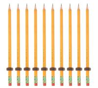 amangul Quiet Threaded Pencil with Sliding Nut for Concentration Stress Relief Wooden Sensory School Supply Writing Tool Sensory Threaded Pencil for Kids