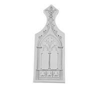 amangul Silicone Moulds,European Church Door Window Silicone Cake Decorating Tools Candy Cakes Moldes Fondants Chocolate Soap Candle Mold Baking