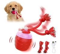 amangul Smarted Interactively Dog Chasing Ball with Motion Three Speed Setting and Sounds Playbacks for Various Floor Electric Dog Toy