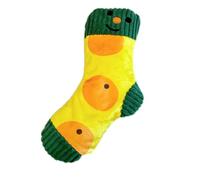 amangul Squeaky Interactive Pet Toy Sock Shape Plush Dog Chewable Teething Safe Washable for Small Breeds Indoor Activity Small Dog for Puppies