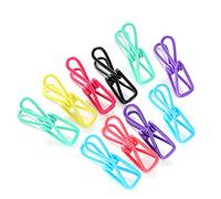 amangul Wire Clothespins Laundry Chip Clips 10 Pack Bulk Clothes Pins Clamp Metal Clothes Pegs Multi-Purpose