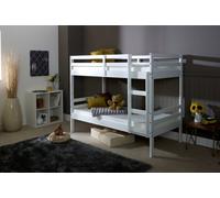 Amani 2'6" Small Single, Durham Bunk Bed Frame, Solid Oine Wood, White